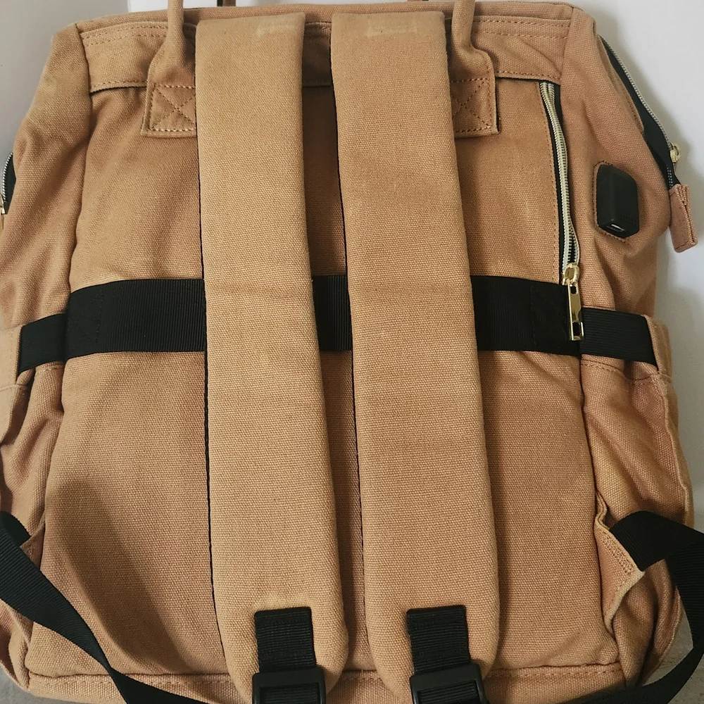 Tan Canvas Travel Bag - Picture 3 of 8